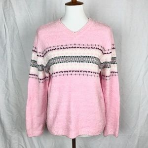 NWT croft & barrow V-neck plush sweater